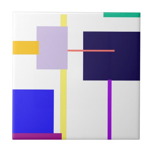 Zwart vierkant tegeltje (Voorkant)