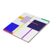 Zwart vierkant tegeltje (Zijkant)