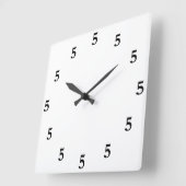 Zwart vijf klok ergens in het wit (Hoek)