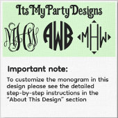 Zwart vinscript monogram B&G DIY BG Birthday Kaart