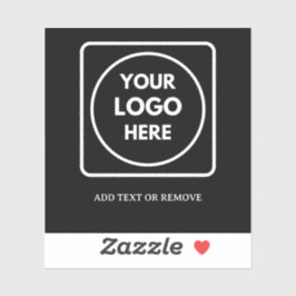 Zwart vinyl logo zakelijke promo QR-code label