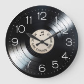 Zwart vinyl LP album met citaat Grote Klok (Voorkant)