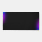 Zwart Violet gradiëntgloed Bureaumat (Voorkant)