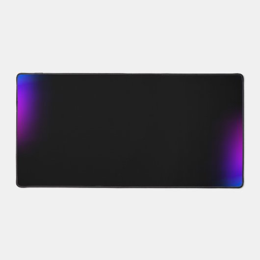 Zwart Violet gradiëntgloed Bureaumat (Voorkant)