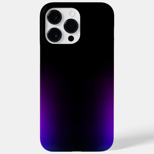 Zwart Violet gradiëntgloed Case-Mate iPhone Case (Achterkant)