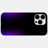 Zwart Violet gradiëntgloed Case-Mate iPhone Case (Achterkant (horizontaal))