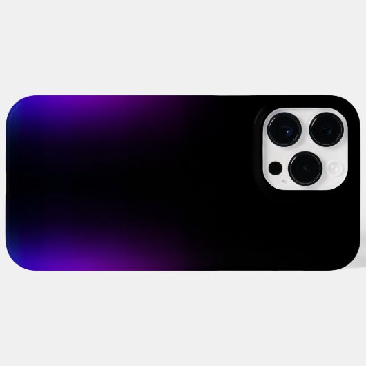 Zwart Violet gradiëntgloed Case-Mate iPhone Case (Achterkant (horizontaal))