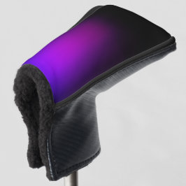 Zwart Violet gradiëntgloed Golfheadcover