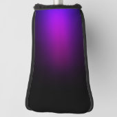 Zwart Violet gradiëntgloed Golfheadcover (Draai 90)