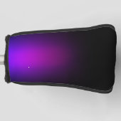 Zwart Violet gradiëntgloed Golfheadcover (Voorkant)