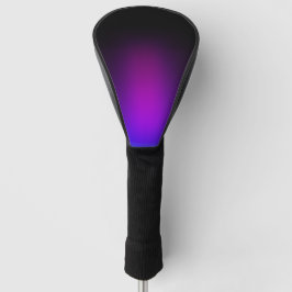 Zwart Violet gradiëntgloed Golfheadcover