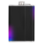 Zwart Violet gradiëntgloed Heupfles (Achterkant)