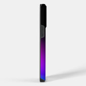Zwart Violet gradiëntgloed iPhone Hoesje (Rechterkant)
