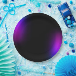 Zwart Violet gradiëntgloed Papieren Bordje