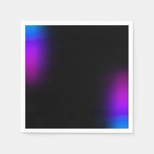 Zwart Violet gradiëntgloed Servet (Voorkant)