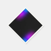 Zwart Violet gradiëntgloed Servet (Hoek)