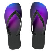 Zwart Violet gradiëntgloed Teenslippers (Voetbed)