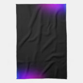 Zwart Violet gradiëntgloed Theedoek (Verticaal)