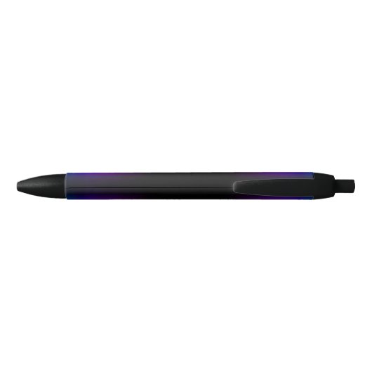 Zwart Violet gradiëntgloed Zwarte Inkt Pen (Achterkant)