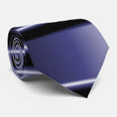 Zwart violet stropdas (Opgerold)