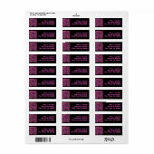 Zwart-violet zwirl etiket (Full Sheet)