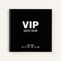 Zwart VIP Gastenboek