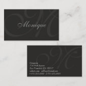 Zwart Visitekaartje (Voorkant / Achterkant)