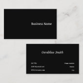 Zwart Visitekaartje (Voorkant / Achterkant)