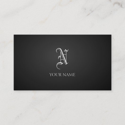 Zwart Visitekaartje (Voorkant)