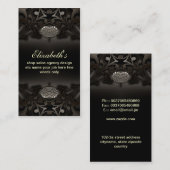 zwart  visitekaartje (Voorkant / Achterkant)