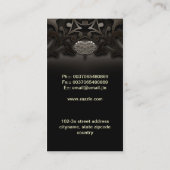 zwart  visitekaartje (Achterkant)