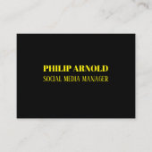 Zwart visitekaartje (Voorkant)