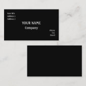 Zwart Visitekaartje (Voorkant / Achterkant)