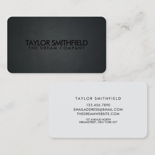 Zwart Visitekaartje (Voorkant / Achterkant)