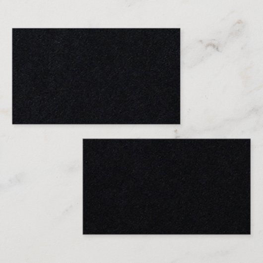 Zwart Visitekaartje 3,5"x2" (Voorkant / Achterkant)