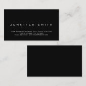 Zwart Visitekaartje met achtergrondverlichting van (Voorkant / Achterkant)