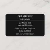 Zwart Visitekaartje met QR Code Uw Eigen Ontwerp (Voorkant)