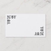 Zwart Visitekaartje met schuifwiel (Achterkant)