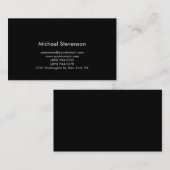 Zwart Visitekaartje met standaardconsultant voor a (Voorkant / Achterkant)