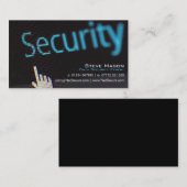 Zwart Visitekaartje voor gegevensbeveiliging (Voorkant / Achterkant)