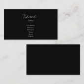 Zwart Visitekaartjes Trendy Minimal (Voorkant / Achterkant)