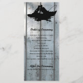 Zwart Vist Lovers Wood Trouwprogramma Programmakaart (Achterkant)