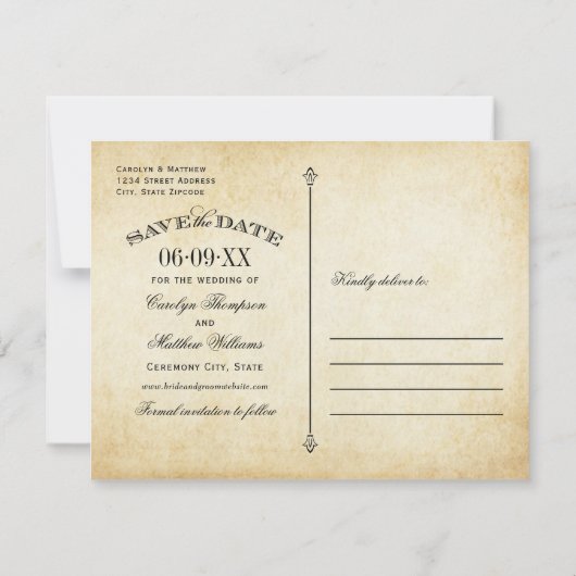 zwart Vlaams huwelijk Save The Date (Achterkant)