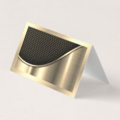 Zwart vlees en metaalgoud | QR-code Visitekaartje (Achterkant)