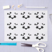 Zwart vlekpapier tissuepapier (Craft)