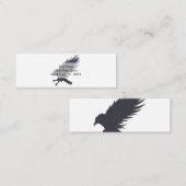 Zwart vliegveld - achtergrondkleur kiezen mini visitekaartje (Voorkant / Achterkant)