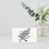 Zwart vliegveld - achtergrondkleur kiezen visitekaartje (Staand voorkant)