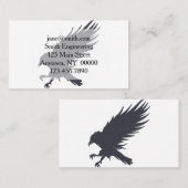 Zwart vliegveld - achtergrondkleur kiezen visitekaartje (Voorkant / Achterkant)