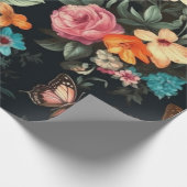 Zwart Vlinder  Decoupage Tissue Papier (Hoek)