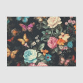 Zwart Vlinder  Decoupage Tissue Papier (Voorkant)